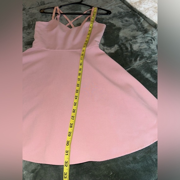 French Connection Womens Criss-Cross Back Flowy Cocktail Dress Pink Size 2 - Picture 8 of 11